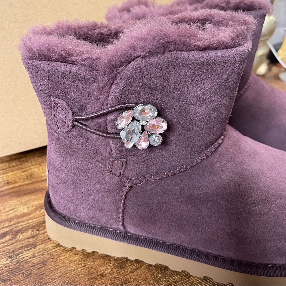 UGG Mini Bailey Button Gem Boots - NIB - Picture 2 of 12